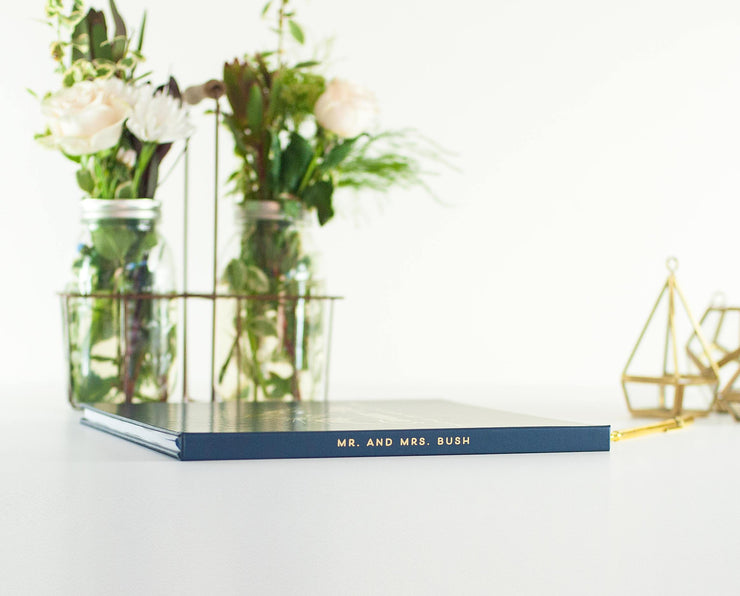 Real Foil Wedding Guest Book #074 by Starboard Press
