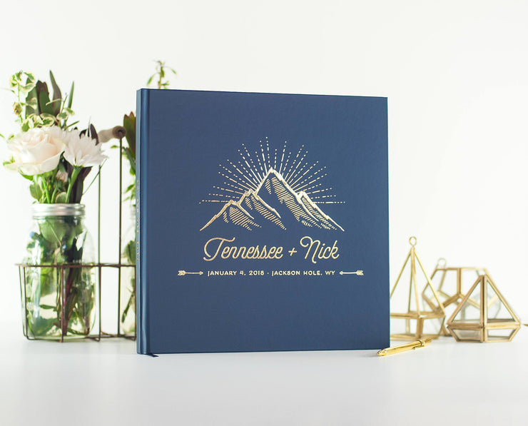 Real Foil Wedding Guest Book #074 by Starboard Press