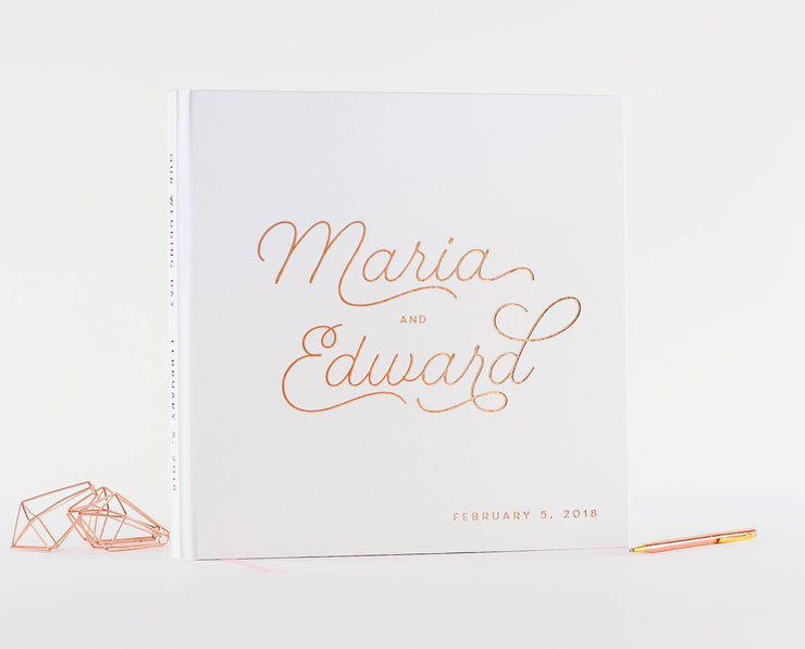 Real Foil Wedding Guest Book #078 by Starboard Press
