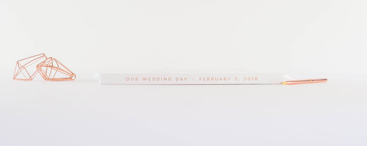 Real Foil Wedding Guest Book #078 by Starboard Press