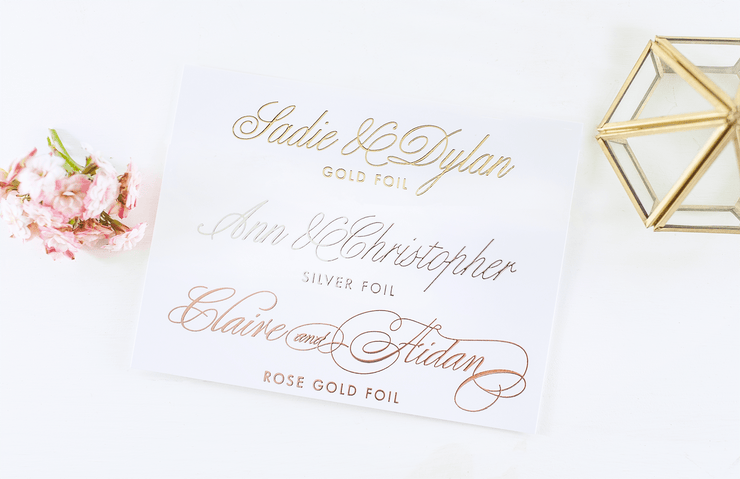 Real Foil Wedding Guest Book #079 by Starboard Press