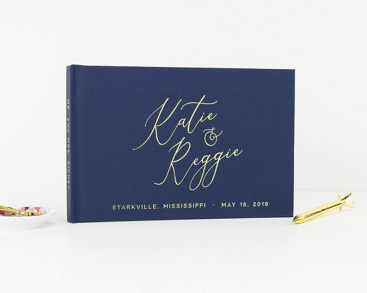 Real Foil Wedding Guest Book #079 by Starboard Press