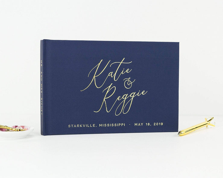Real Foil Wedding Guest Book #079 by Starboard Press