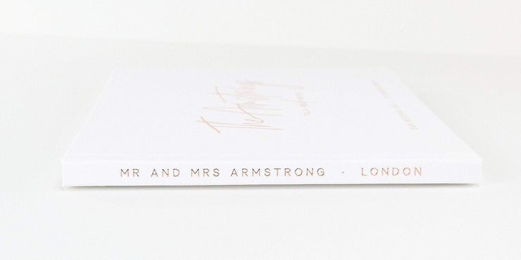 Real Foil Wedding Guest Book #083 by Starboard Press