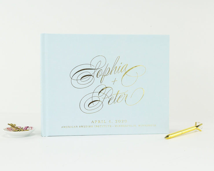 Real Foil Wedding Guest Book #084 by Starboard Press