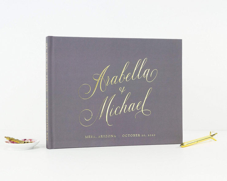 Real Foil Wedding Guest Book #086 by Starboard Press