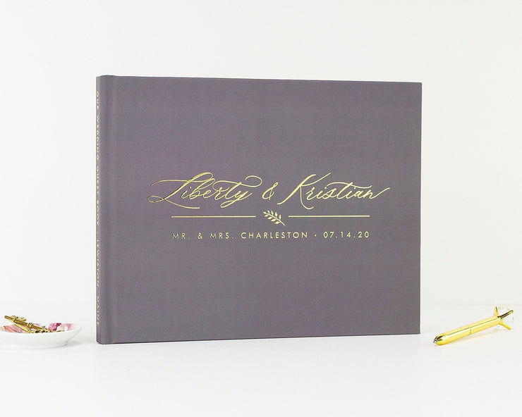 Real Foil Wedding Guest Book #089 by Starboard Press
