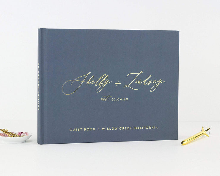 Real Foil Wedding Guest Book #090 by Starboard Press