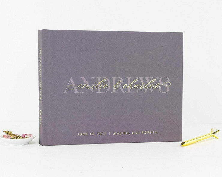 Real Foil Wedding Guest Book #091 by Starboard Press