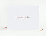 Real Foil Wedding Guest Book #094 by Starboard Press