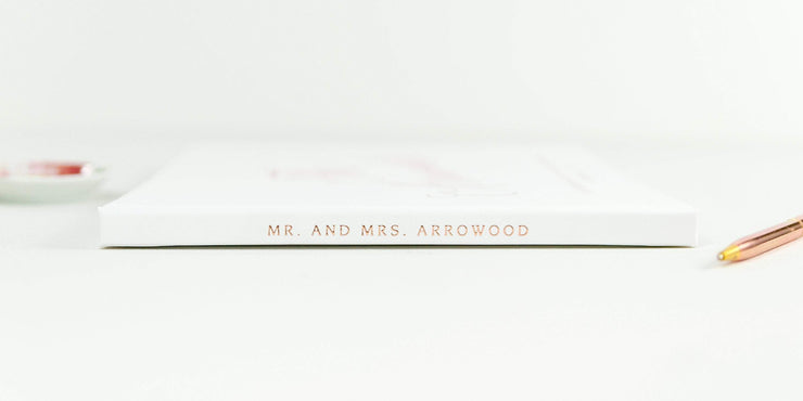 Real Foil Wedding Guest Book #094 by Starboard Press