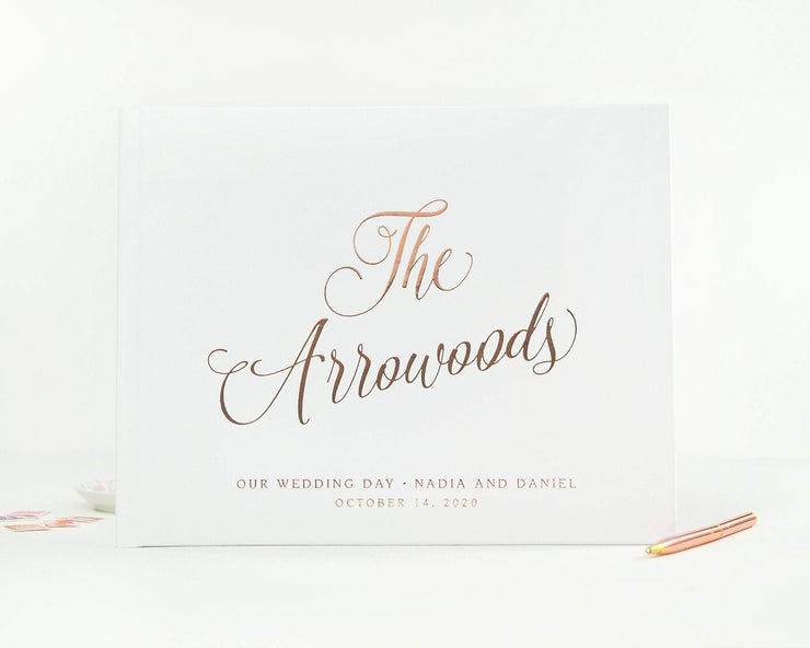 Real Foil Wedding Guest Book #094 by Starboard Press