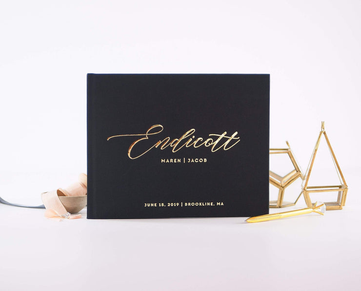 Real Foil Wedding Guest Book #095 by Starboard Press