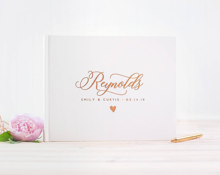 Real Foil Wedding Guest Book #096 by Starboard Press