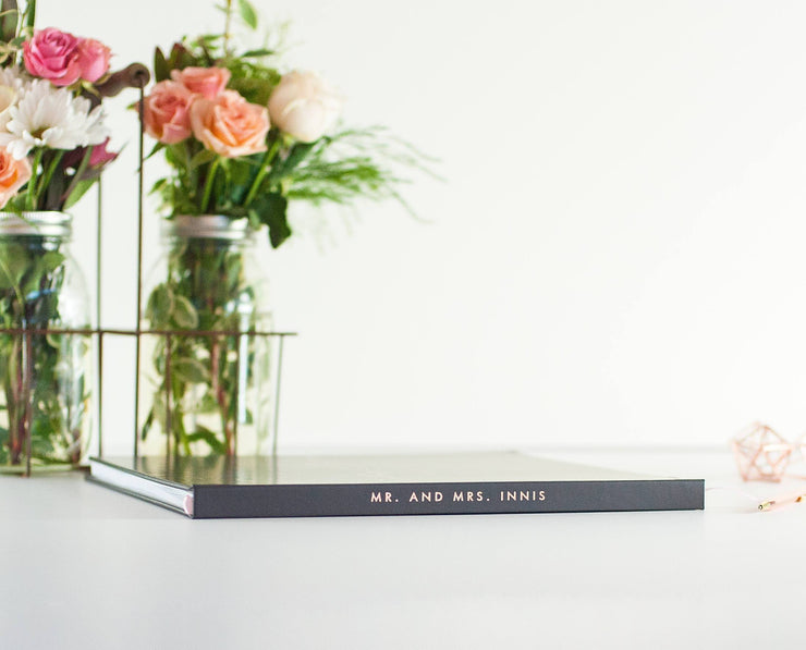 Real Foil Wedding Guest Book #098 by Starboard Press