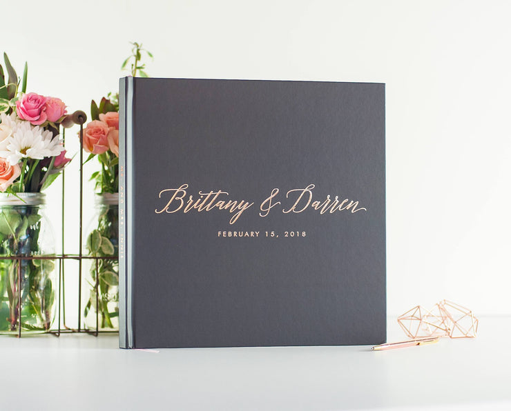 Real Foil Wedding Guest Book #098 by Starboard Press