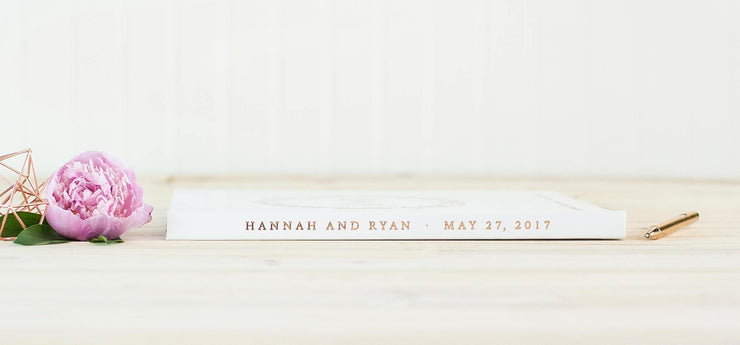 Real Foil Wedding Guest Book #102 by Starboard Press
