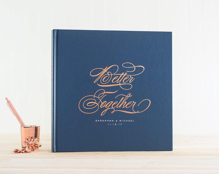 Real Foil Wedding Guest Book #104 by Starboard Press