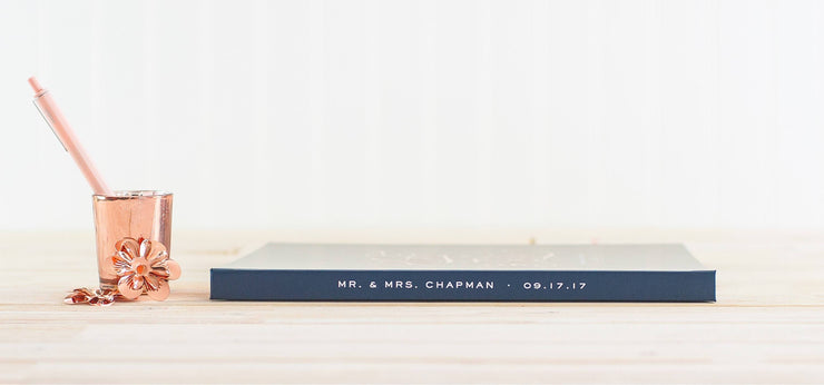 Real Foil Wedding Guest Book #104 by Starboard Press