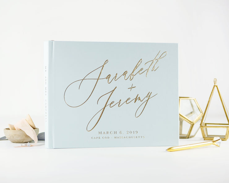 Real Foil Wedding Guest Book #107 by Starboard Press