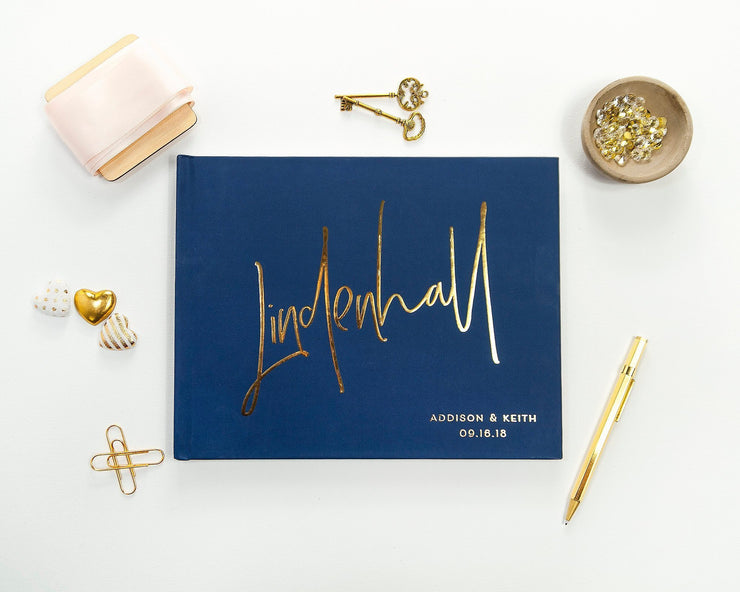 Real Foil Wedding Guest Book #112 by Starboard Press