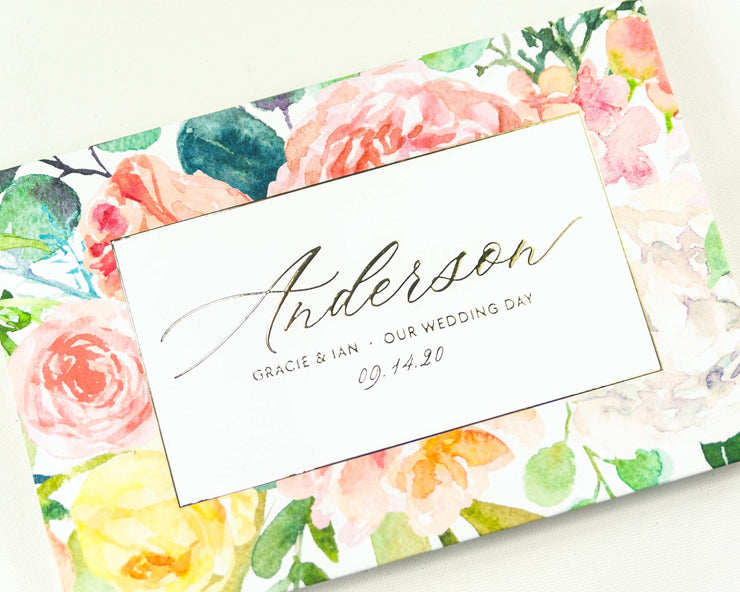 Real Foil Wedding Guest Book #120 by Starboard Press