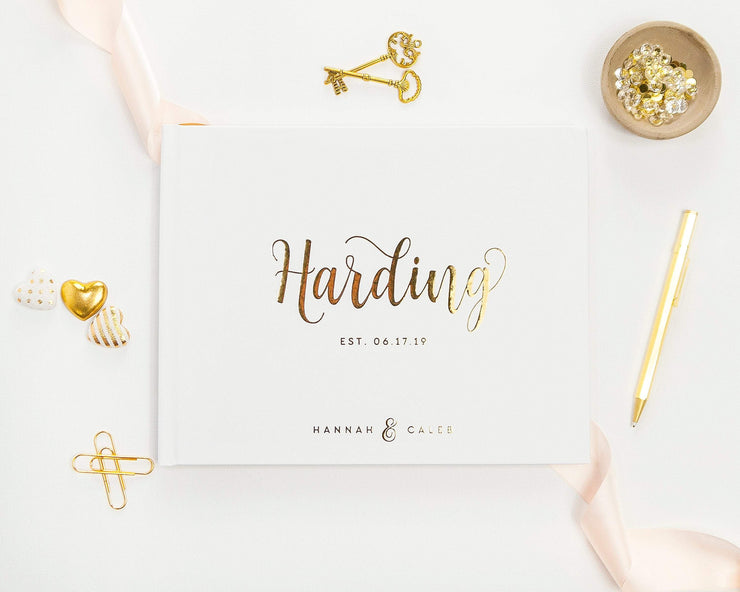 Real Foil Wedding Guest Book #130 by Starboard Press