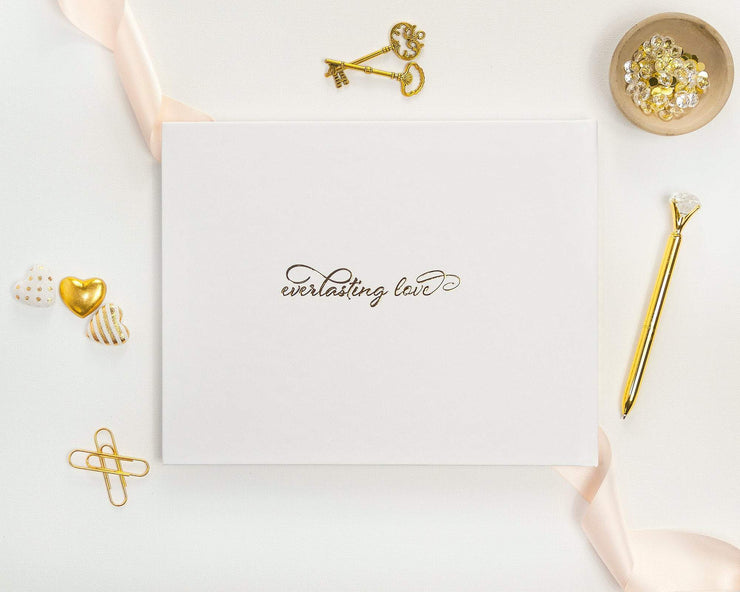 Real Foil Wedding Guest Book #134 by Starboard Press
