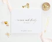 Real Foil Wedding Guest Book #137 by Starboard Press