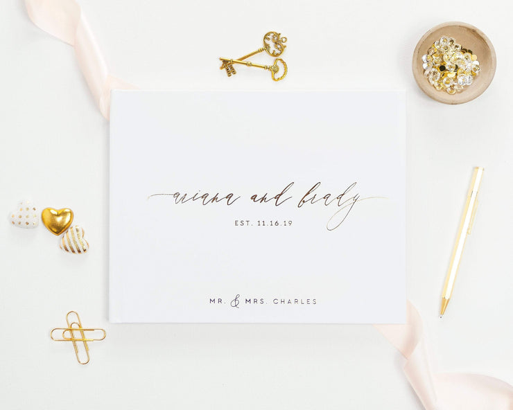 Real Foil Wedding Guest Book #137 by Starboard Press