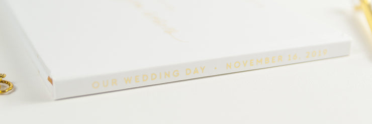 Real Foil Wedding Guest Book #137 by Starboard Press