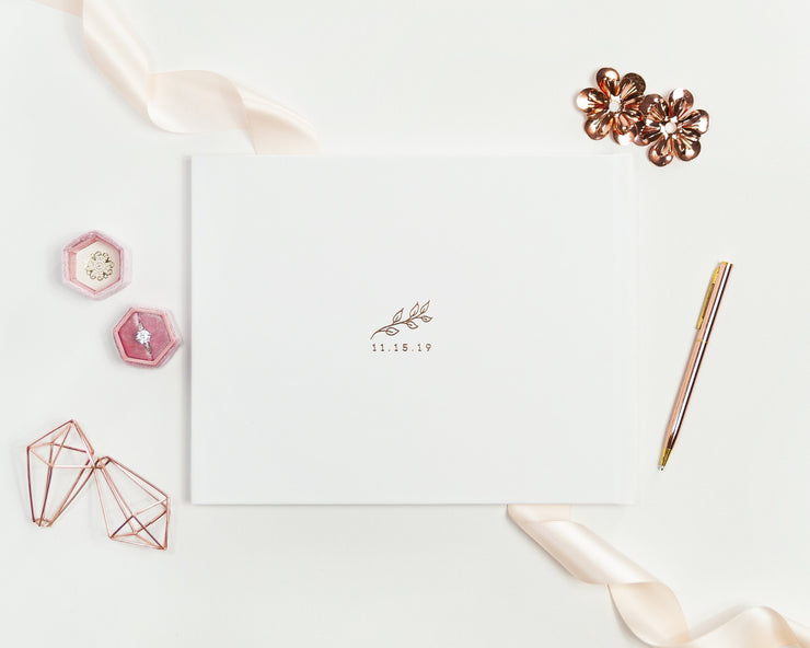 Real Foil Wedding Guest Book #140 by Starboard Press