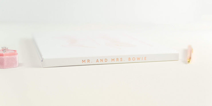 Real Foil Wedding Guest Book #140 by Starboard Press