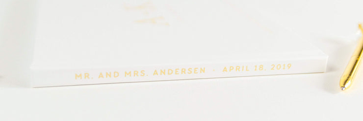 Real Foil Wedding Guest Book #143 by Starboard Press
