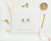 Real Foil Wedding Guest Book #143 by Starboard Press