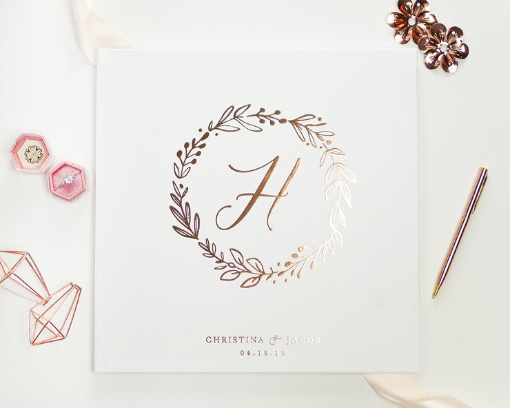 Real Foil Wedding Guest Book #144 by Starboard Press