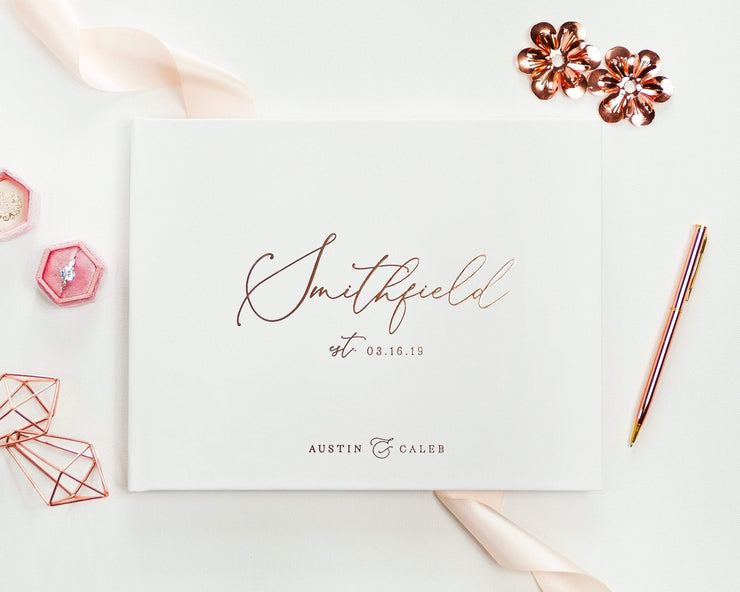Real Foil Wedding Guest Book #147 by Starboard Press