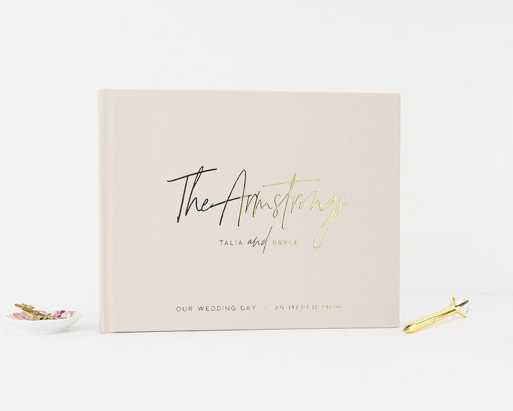 Real Foil Wedding Guest Book #148 by Starboard Press
