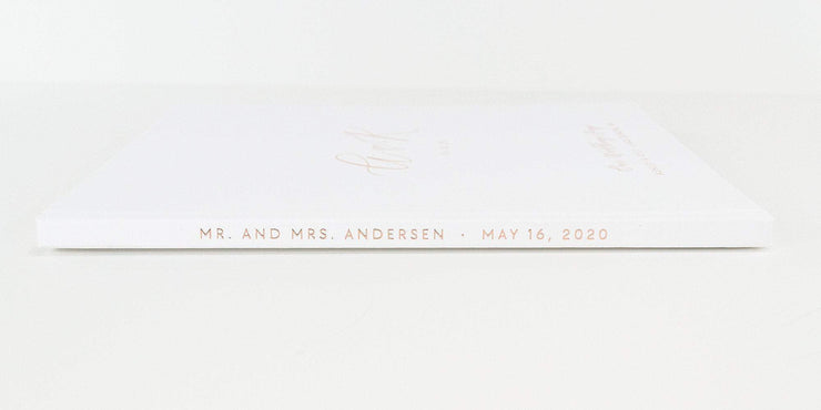 Real Foil Wedding Guest Book #149 by Starboard Press