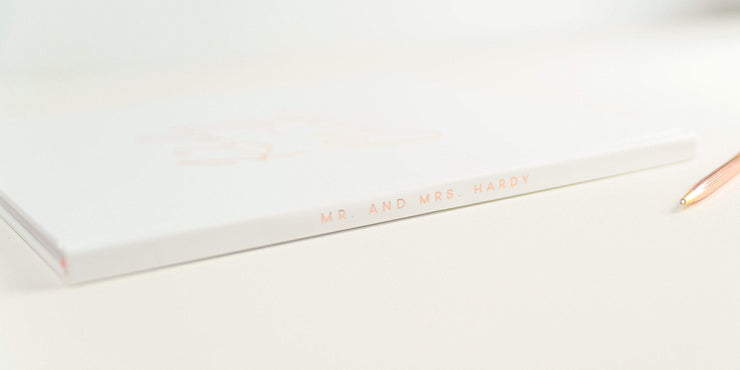 Real Foil Wedding Guest Book #150 by Starboard Press
