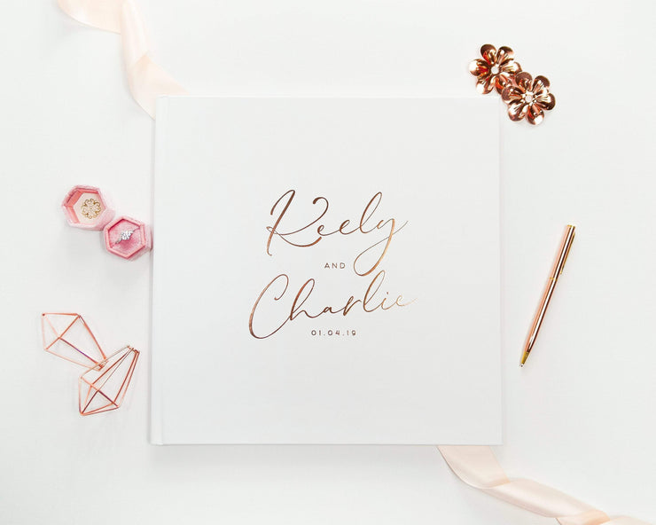 Real Foil Wedding Guest Book #150 by Starboard Press