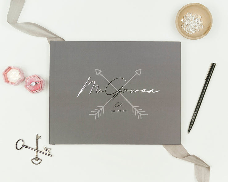 Real Foil Wedding Guest Book #151 by Starboard Press