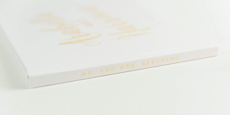 Real Foil Wedding Guest Book #152 by Starboard Press