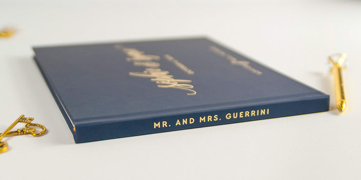 Real Foil Wedding Guest Book #153 by Starboard Press