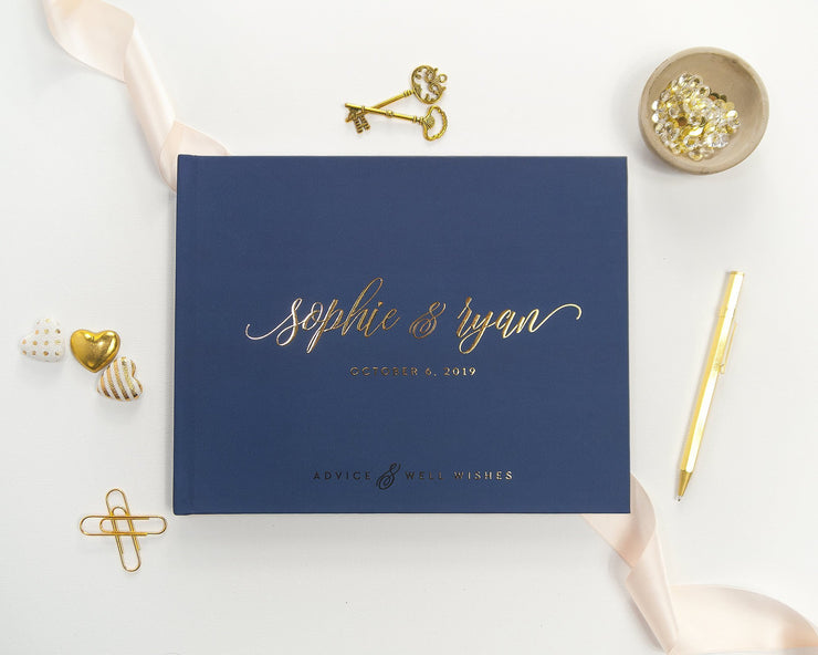 Real Foil Wedding Guest Book #153 by Starboard Press