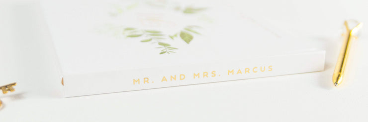 Real Foil Wedding Guest Book #155 by Starboard Press