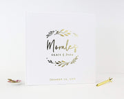 Real Foil Wedding Guest Book #156 by Starboard Press
