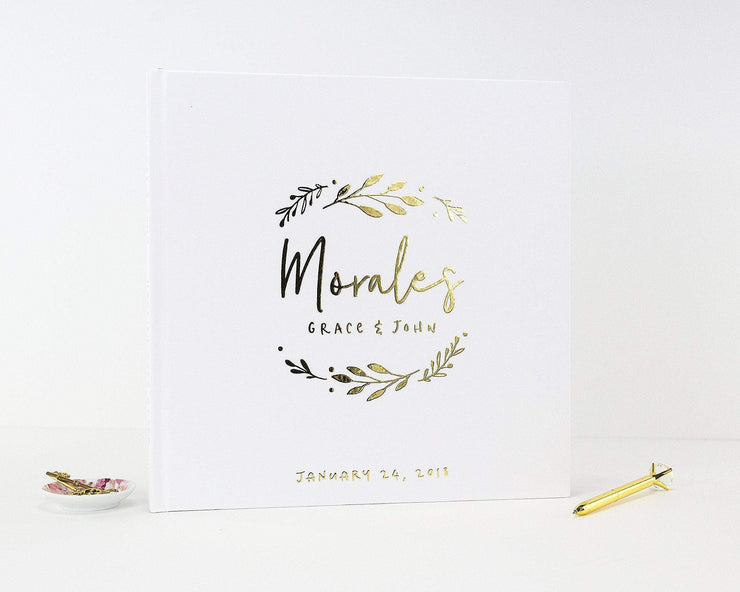 Real Foil Wedding Guest Book #156 by Starboard Press