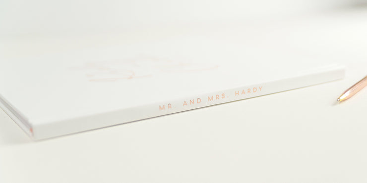 Real Foil Wedding Guest Book #158 by Starboard Press
