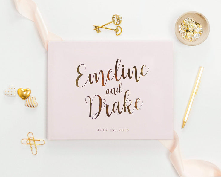 Real Foil Wedding Guest Book #159 by Starboard Press